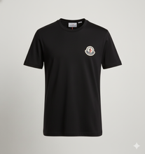 Carregar imagem no visualizador da galeria, Camiseta Básica Moncler - Preto Logo Bordado