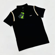 Carregar imagem no visualizador da galeria, Gola polo Boss - Preto Logo Escrito