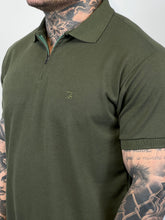 Carregar imagem no visualizador da galeria, Gola Polo RA - Zíper Bordado - Verde Militar