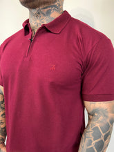 Carregar imagem no visualizador da galeria, Gola Polo RA - Zíper Bordado - Bordo