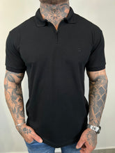 Carregar imagem no visualizador da galeria, Gola Polo RA - Zíper Bordado - Preto