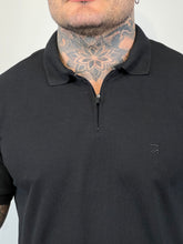 Carregar imagem no visualizador da galeria, Gola Polo RA - Zíper Bordado - Preto