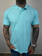 Carregar imagem no visualizador da galeria, Gola Polo RA - Bordado - Azul Piscina