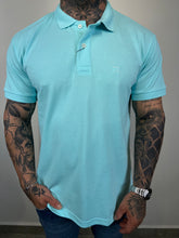 Carregar imagem no visualizador da galeria, Gola Polo RA - Bordado - Azul Piscina