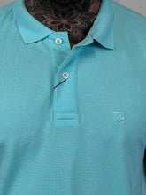 Carregar imagem no visualizador da galeria, Gola Polo RA - Bordado - Azul Piscina