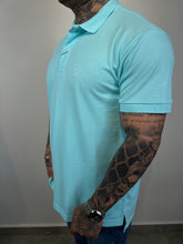 Carregar imagem no visualizador da galeria, Gola Polo RA - Bordado - Azul Piscina