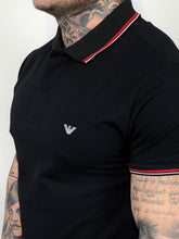 Carregar imagem no visualizador da galeria, Gola Polo Emporio Armani - Preto Dtlh Gola