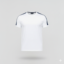 Carregar imagem no visualizador da galeria, Camiseta Básica EA - Branco Dtlh Ombro