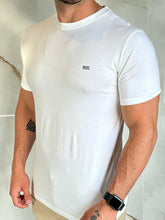 Carregar imagem no visualizador da galeria, Camiseta Básica DL - Branco Logo Escrito