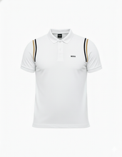 Carregar imagem no visualizador da galeria, Gola polo Boss - Branco Logo Escrito