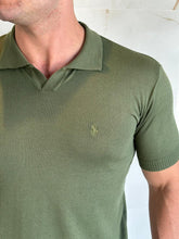 Carregar imagem no visualizador da galeria, Polo RL Tricô - Verde Militar