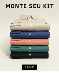 Combo 3 Camisas Social RL - Manga Longa