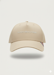 BONÉ TOMMY HILFIGER - Logo Escrito - Areia