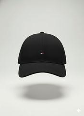 BONÉ TOMMY HILFIGER - Logo Bordado - Preto