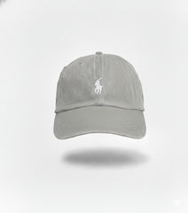 BONE RALPH LAUREN - Cinza Logo Branco
