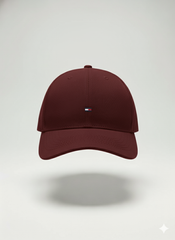 Boné Tommy Hilfiger Básico - Vinho Logo Bordado