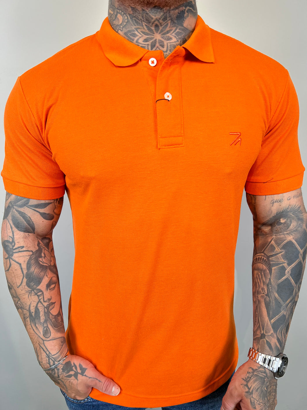 Gola Polo RA  - Bordado - Laranja