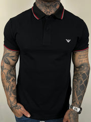 Gola Polo Emporio Armani - Preto Dtlh Gola
