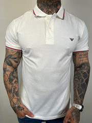 Gola Polo Emporio Armani - Branco Dtlh Gola