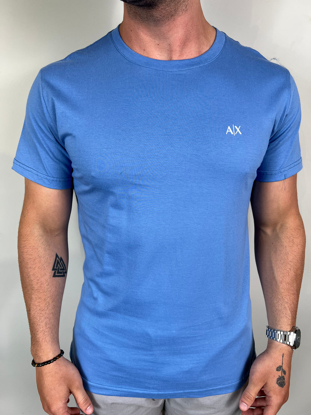Camiseta AX Básica - Azul petroleo