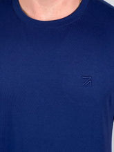 Carregar imagem no visualizador da galeria, Camiseta RA Básica - Bordado - Azul marinho
