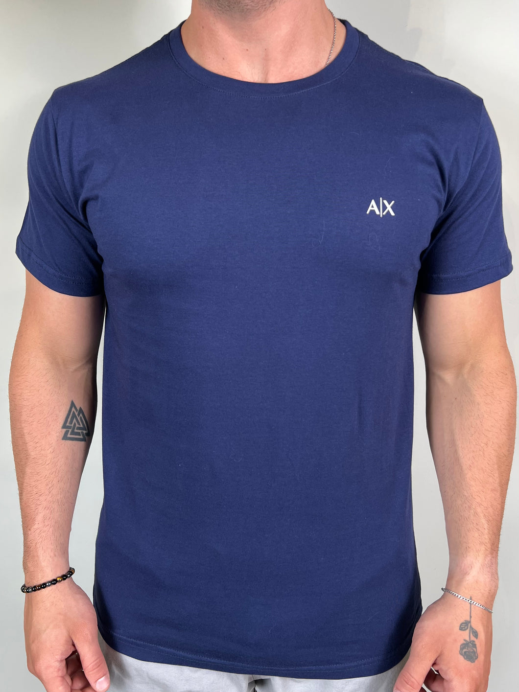 Camiseta AX Básica - Azul Marinho