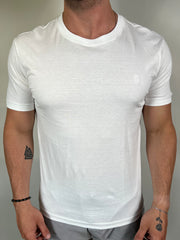 Camiseta SK Básica - Bordado - Branco