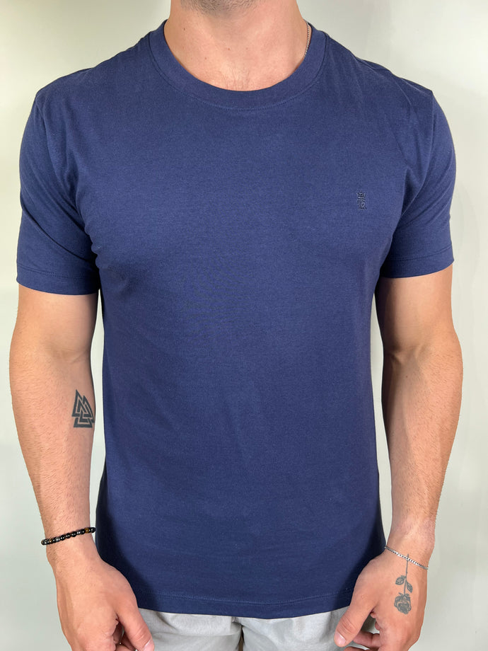 Camiseta SK Básica - Bordado - Azul Marinho
