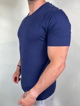 Carregar imagem no visualizador da galeria, Camiseta SK Básica - Bordado - Azul Marinho

