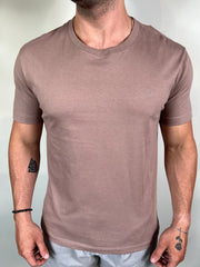 Camiseta SK Básica - Bordado - Marrom