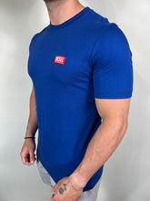 Carregar imagem no visualizador da galeria, Camiseta DSL Básica - Azul Royal Logo Escrito
