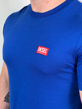 Carregar imagem no visualizador da galeria, Camiseta DSL Básica - Azul Royal Logo Escrito
