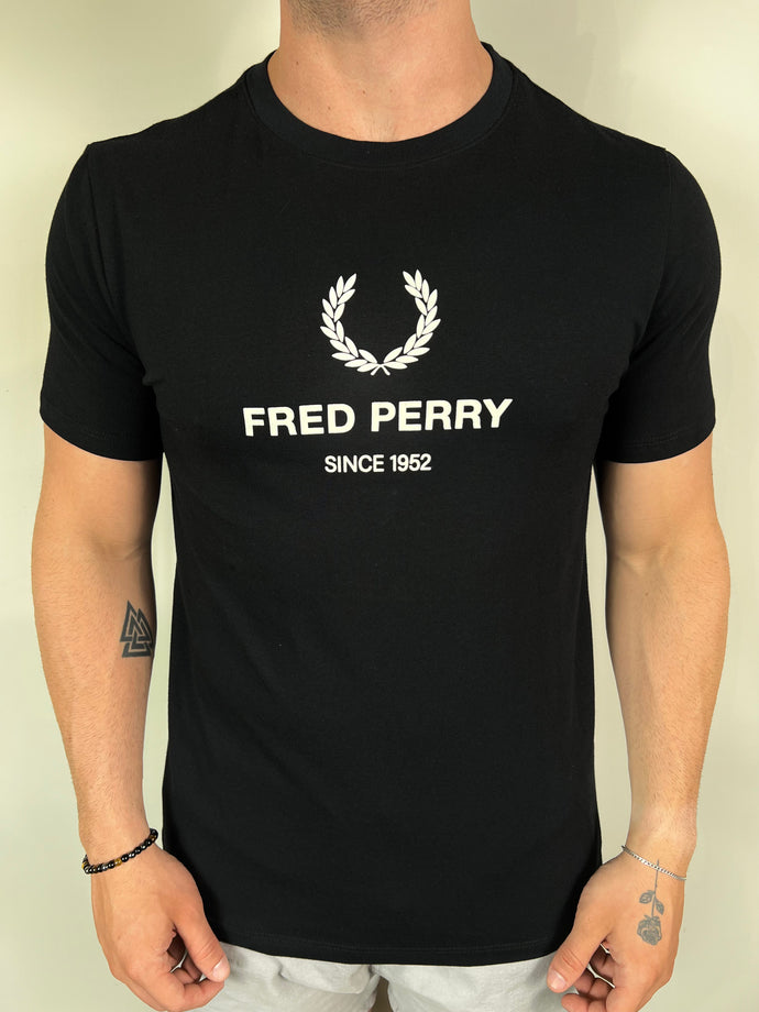 Camiseta FP Estampada - Preto Logo Centro Coroa Since 1952