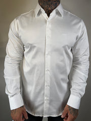 Camisa Social HB Acetinada - M/L - Branco