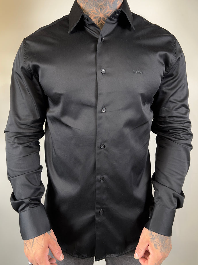 Camisa Social HB Acetinada - M/L - Preto