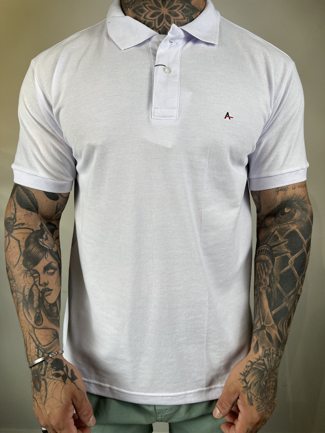 Gola Polo ARM - Bordado - Branco