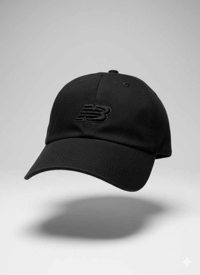 Boné New Balance - Preto Logo Listra