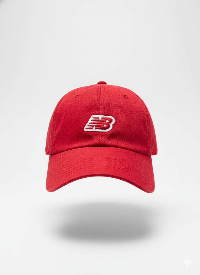 Boné New Balance - Vermelho Logo Listra
