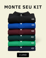 Combo 3 Gola Polo Armani