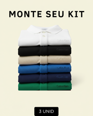 Combo 3 Gola Polo Calvin Klein