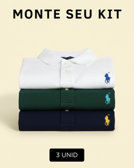 Combo 3 Gola Polo Ralph Lauren Tradicional