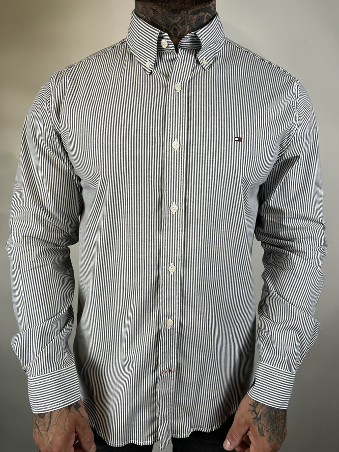 Camisa Social TH Listrada - M/L - Preto