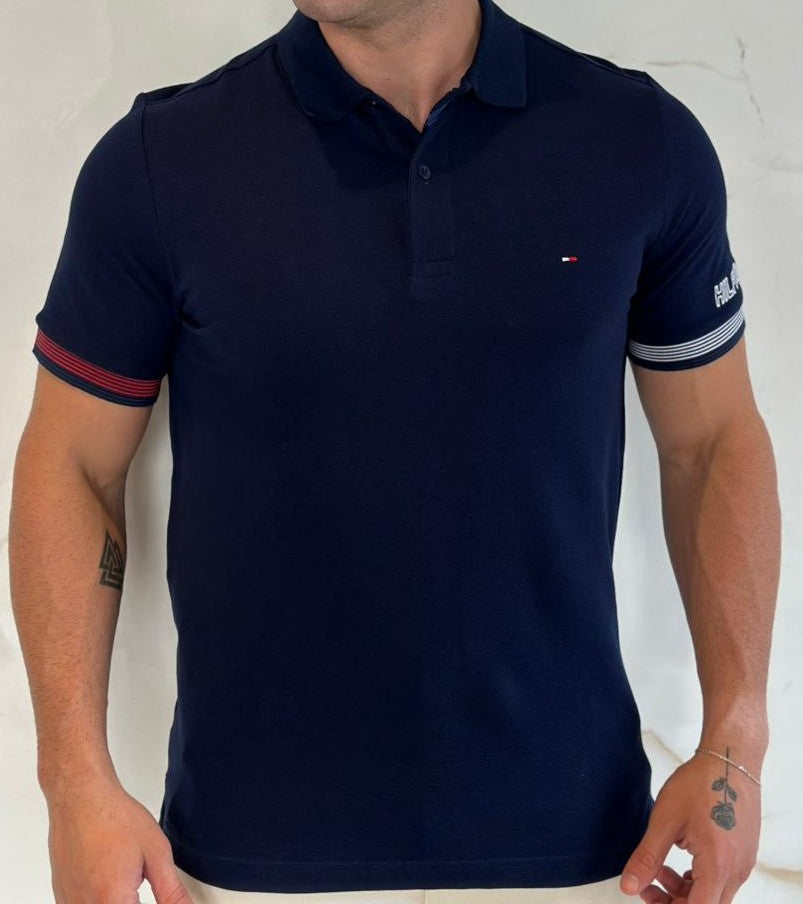 Gola Polo TH Dtlh Bordado - Azul Marinho