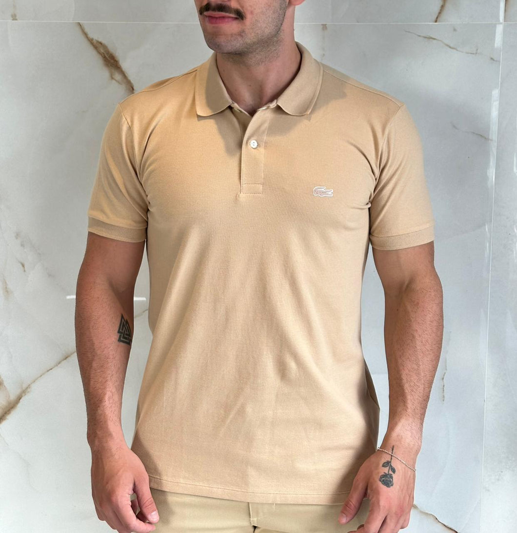Gola Polo Lcst - Logo Emborrachado Bege