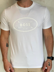 Camiseta Básica HB - Branco Logo Monocromatico