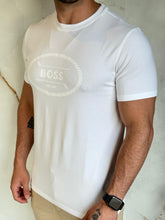 Carregar imagem no visualizador da galeria, Camiseta Básica HB - Branco Logo Monocromatico
