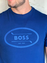 Carregar imagem no visualizador da galeria, Camiseta Básica HB - Azul Royal Logo Monocromatico

