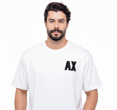 Camiseta Básica AX Oversized - Branco