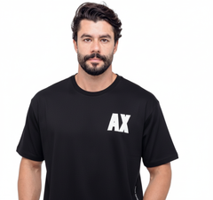 Camiseta Básica AX Oversized - Preto