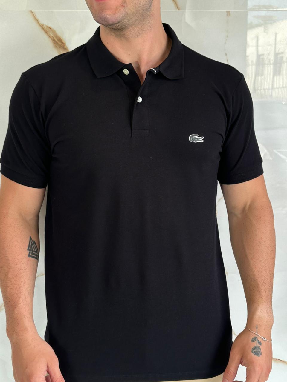 Gola Polo Lcst - Logo Emborrachado Preto